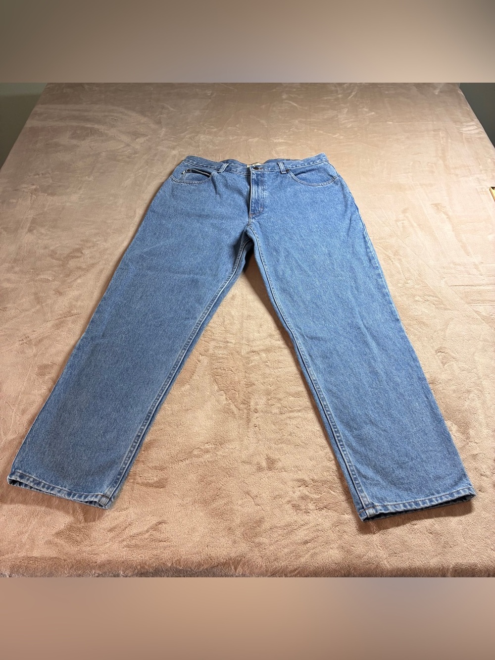 LL Bean Double L Relaxed Fit Straight Leg Jeans Vintage Men’s 35x30 100% Cotton